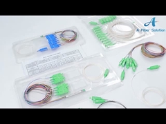 Bộ chia sợi quang 1 × 4 SC APC, Bộ chia 4 chiều PLC loại nhỏ cho truyền hình cáp
