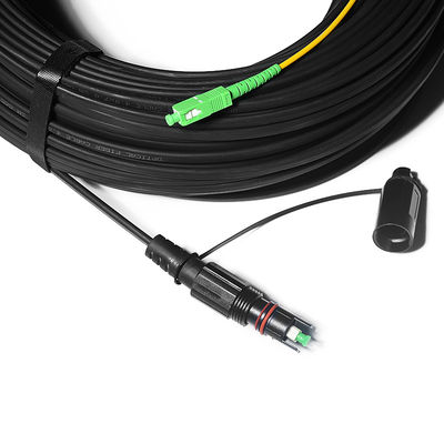 chất lượng  Fiber Optic FTTH Solution Cable Waterproof With IPSC APC H Connector nhà máy sản xuất