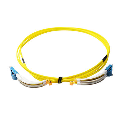 Cáp dây cáp quang SC LC 1m tùy chỉnh với khởi động góc 90 độ