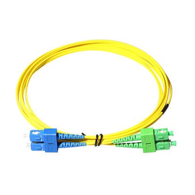 Cáp vá sợi quang 3.0mm SM LSZH SC APC đến SC UPC với chứng nhận RoHS
