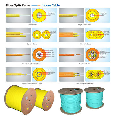 G652D SM Fiber 3mm Single Core Simplex Cáp quang trong nhà GJFJV