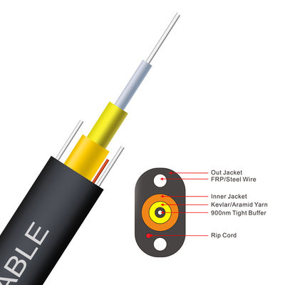 1 lõi Toneable G657A1 G657A2 G657A3 FTTP Cáp thả trong nhà/ngoài trời được đệm chặt cho viễn thông, Cáp thả phẳng