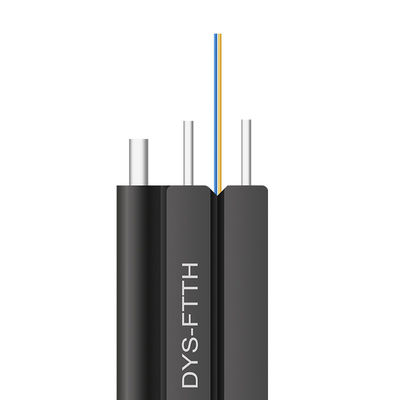 GJXH GJXCH 1,2,4,6,8,12 Cores Cáp quang phẳng trong nhà / ngoài trời FTTH Cáp thả