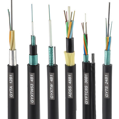 Nhà máy OEM Cung cấp Cáp quang ADSS GYTA GYTS GYXTW 4 8 12 24 48 96 144 288 Core, Cáp quang ngoài trời Pric