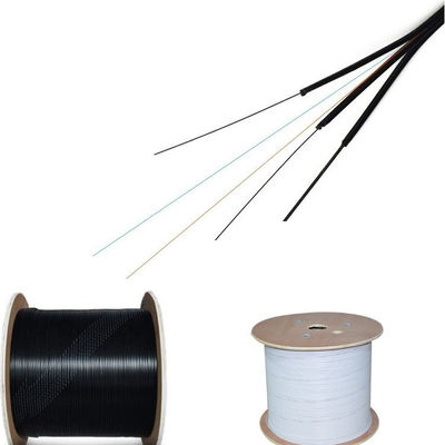 Dây thép ngoài trời tự hỗ trợ FRP FTTH Drop Cáp quang Fibra Optica 1 2 4 lõi