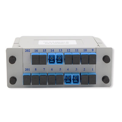 Bộ chia sợi quang SC UPC PLC 1x16 Loại băng cassette Bước sóng 1650nm