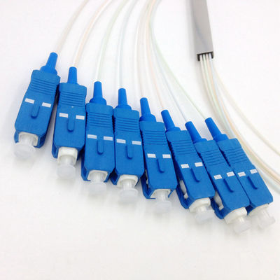 Bộ chia tín hiệu PLC mini sợi quang 1 mét 1x8 với đầu nối SC UPC