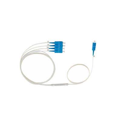 Bộ chia PLC ống thép nhỏ loại 1 * 4 với đầu nối SC APC UPC