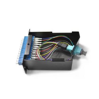 Bảng vá MPO băng cassette mật độ cao 24 lõi cho giá đỡ 1U