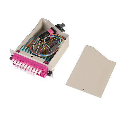Bảng vá MPO băng cassette mật độ cao 24 lõi cho giá đỡ 1U