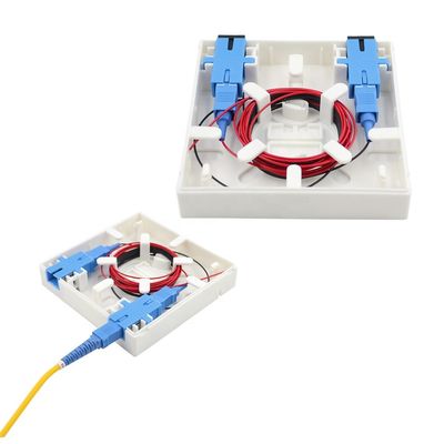 Hộp đầu cuối cáp quang 2 lõi Loại 86 cho mạng FTTH FTTB FTTX