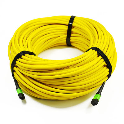 Dây cáp quang 12 lõi 24 lõi, Cáp vá Mtp Mpo Om3 Om4 cho Qsfp