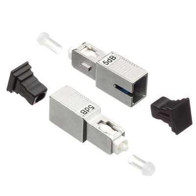 Bộ suy giảm sợi quang Simplex 2.0mm, Bộ suy giảm APC 5db SC với vật liệu nhựa kim loại