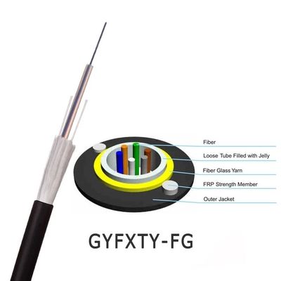 FRP Strength Cáp quang GYFXTY Chế độ đơn 24 lõi cho ngoài trời