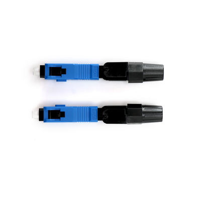 Đầu nối nhanh sợi quang SM màu xanh cho viễn thông FTTH CATV
