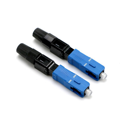 Đầu nối nhanh sợi quang SM màu xanh cho viễn thông FTTH CATV