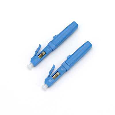Đầu nối sợi quang màu xanh lam, Đầu nối nhanh LC UPC cho camera quan sát FTTH CATV