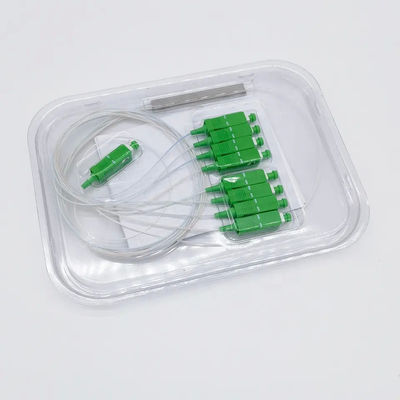 Bộ chia sợi quang ống thép nhỏ FTTH 1x8 cho truyền hình cáp