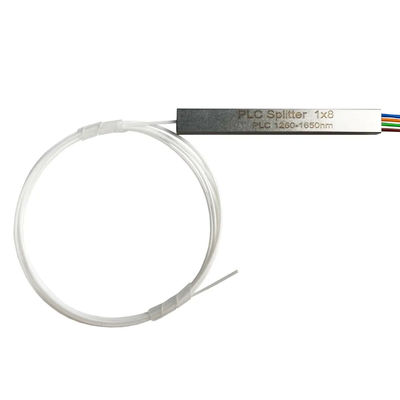 Bộ chia sợi quang 1x4 ống thép mini PLC 0,9mm 1 mét không có đầu nối