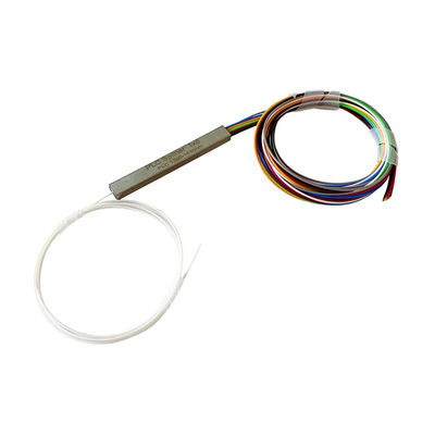 Bộ chia sợi quang 1x4 ống thép mini PLC 0,9mm 1 mét không có đầu nối