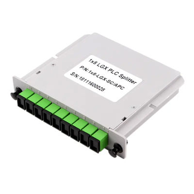 Bộ tách sợi quang PLC loại Cassette 1x8 với đầu nối SC UPC