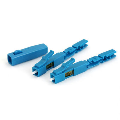Đầu nối sợi quang màu xanh lam, Đầu nối nhanh LC UPC cho camera quan sát FTTH CATV