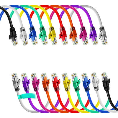 Cáp vá Ethernet Cat6A tùy chỉnh, Dây vá mỏng S FTP với chiều dài 5m 1m