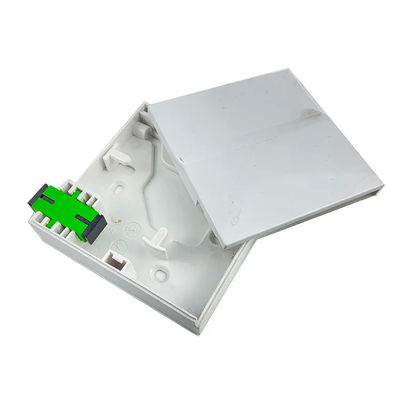 Hộp đầu cuối sợi quang 1 lõi ABS FTTH vô hình cho ổ cắm trên tường