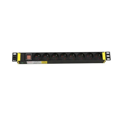 Ổ cắm gắn giá đỡ PDU 8 chiều tùy chỉnh với vật liệu chống cháy cao